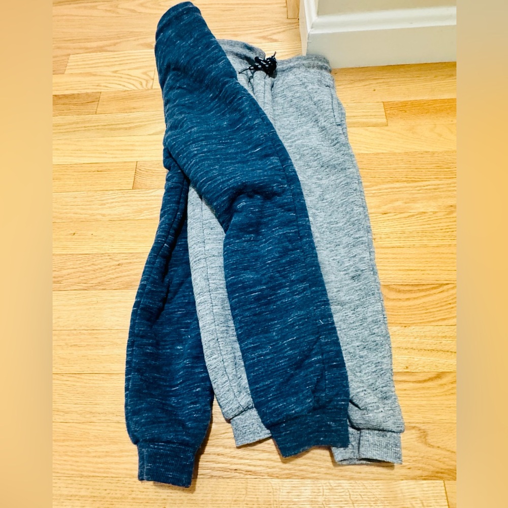 Cozy Kids Jogger Pants - Blue and Gray
